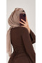 Women's Brown Drawstring Trousers and Tie-Back Fitted Blouse Two-Piece Set - 2