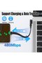كابل USB-C بزاوية 90 درجة، كابل شاحن، كابل بيانات مسطح USB-C 2.0 بزاوية قائمة من النوع C - 5