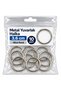 Paracord Accessory Bracelet, Hobby Connection Metal Round Ring 3.6 cm Nickel Color * 10 Pcs