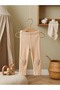 Sweet Love Written Heart Patterned Ruffled Tights Bottom and Top 3-Thread Girls' Set - 5