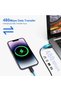 طقم كابل شحن متعدد المنافذ USB، صندوق محول USB-C إلى لايتنينج، مجموعة تحويل من النوع C إلى لايتنينج - 5