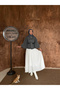 Stamped Fabric Belted Poncho - 3