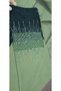 Premium Green Korean Nida Abaya with Velvet Detailing & Elegant Beads Work Luxury Modest Wear - 4