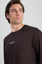 Ds Damat Regular Fit Brown Plain Sweatshirt - 3