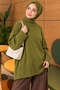 Wide Sleeve Ribbed Knitwear Tunic Sweater - 5