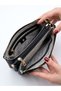 Women's Suede Hand and Shoulder Bag 26X16 cm - 4