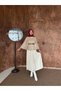 Stamped Fabric Belted Poncho - 4