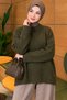 Wide Sleeve Ribbed Knitwear Tunic Sweater - 6