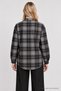 Plaid Patterned Woven Shirt Lyy0153 Anthracite Gray - 5