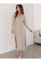 Pile Skirt Detailed Knitwear Dress