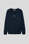 Ds Damat Regular Fit Navy Blue Plain Sweatshirt - 5