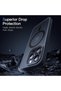 Magnetic Matte Case for iPhone 15 Pro, Black - 5