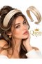 Luxury Satin Wave Beige Coffee Gold Matte Satin Wavy Crown Wide Women's Modern Hair Crown - 2
