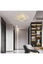 Modern LED Ceiling Light, 100W Dimmable Flush Mount with Remote - 7