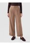 Peak New Season Khaki Wide-Leg Pleated Women's Pants - 2