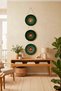 مجموعة من 3 لوحات دائرية من خشب MDF بتصميم غابة الفطر، ديكور جداري خشبي بتصميم متدرج - 5