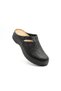 Beet Sb-3 Genuine Leather Black Anatomical Daily Women's Slippers - 2