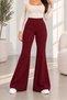 Women's Loose Fit Spanish-Style Pants with Elastic Waist and Side Pockets - 2