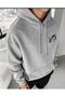 Men's 3 Thread Raster Printed Hooded Sweatshirt - 3