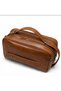 Genuine Leather Tan Men's Handbag and Shaving Bag (Three Features in One Bag) - 3