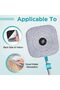 Square Microfiber Mop Pads Compatible with True & Tidy True Spin Mop - Mop Replacement Pads for Squa - 5