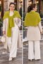 Oil Green Unisex Knitwear Shoulder Shawl Square Formed Sweater-Look Tied Scarf Bohemian Sports Shawl - 2