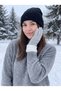 Women's Knitted Fur Ankle-Length Touchscreen Compatible Winter Gloves - 4