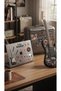 Rock'N Roll, Electric Guitar, Record and Headphone Design Laptop, Suitcase Decoration Sticker Set (22X30 cm) - 2