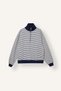 Slim Fit Crew Neck Striped Thick Sweatshirt Fabric Sweatshirt J1258Ax26Wn - 6