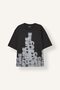 Boxy Fit Crew Neck Printed Short Sleeve T-Shirt J0783Ax26Au - 7