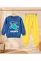 2 İpilks 100% Cotton Top and Bottom Children's Set with Turtle Pattern, Suitable for Boys' Kindergarten & Nursery - 3