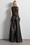 Black Leather High-Waisted Wide-Leg Pants and Vest Eden Set - 6