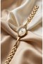 Women's Steel Watch Gold Color Premium Old Money Vintage Oval Dial Elegant Bracelet Model Stylish Classic Women's Wristwatch |   Limited Edition 2027 - 5
