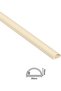 حزمة كابلات D-Line Micro+ بطول 4 أمتار، غطاء كابلات نصف دائري، قابل للطلاء، غطاء أسلاك ذاتي اللصق - 6