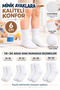 100% Cotton Children's Socks Long Socks College Socks Soft Flexible Solid Color Unisex Premium Quality 6 Pairs - 5
