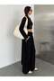 Women's Comfort Sandy Fabric Three-Piece Ensemble (Cardigan, Crop Pants) - 6