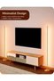 مصباح أرضي LED، مصباح قائم بذاته بطول 146 سم قابل للتعتيم بتصميم بسيط، فضي اللون - 4