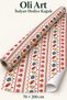 Italian Premium Gift Wrapping Paper - White Christmas Joy 70 X 200 cm – 1 Roll Gift Paper - 3