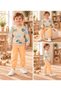 2-Piece Children's Set with Truck Patterned Pockets, Suitable for Boys' Kindergarten and Nursery, 100% Cotton. - 7