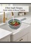 Strainer with Filter Handle Plastic Kitchen Colander Fruit and Vegetable Washing and Straining Basin 21 cm in Diameter - 7
