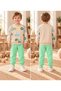 2-Piece Children's Set with Truck Patterned Pockets, Suitable for Boys' Kindergarten and Nursery, 100% Cotton. - 6
