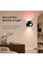 مصباح جداري LED بدون حفر، إضاءة RGB تعمل باللمس مع جهاز تحكم عن بعد، 360 درجة °   قابل للدوران وقابل للتعتيم - 7