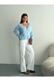 Women's Gold Buttoned V-Neck Knitwear Casual Mother Cardigan - 2