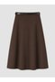 High-Quality Pieces from Çelebi Store: Belted Gabardine Flared Skirt - 7