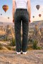 Wide Leg Women's Jeans - High Waist, Lycra, Loose Legs, Stretchy Palazzo Women's Denim Pants - 4