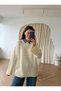 Plaid Roll Neck Oversize Knitwear Sweater - 3