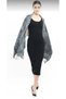 Cashmere Shawl |   Silver - Black |   100% Cashmere Wool |   70X180 cm - 5