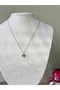 Single Clover Silver Steel Necklace - 2
