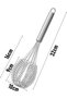 Large Size Stainless Steel Spring Spiral Whisk 32 cm - Anti-Clumping Yogurt, Sauce, Egg and Cream Mixer Hand Wire Whisk - 2