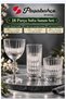 18-Piece Tableware Presentation Set, Leia Soft Drink and Water Glass, Amöre Goblet, Glass Dimensions Are Shown Visually - 2